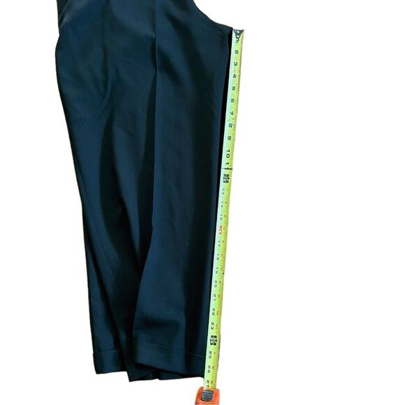 Armani Collezioni Wool Pants 42 x 26 Black Slacks - Picture 5 of 5